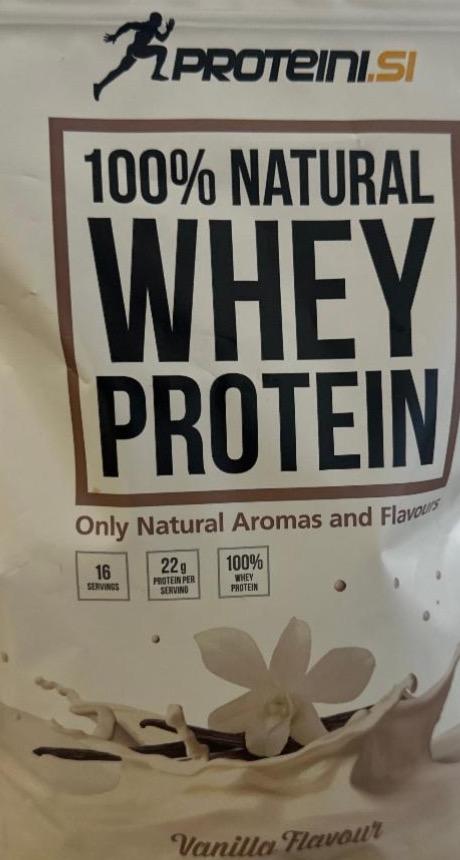 Фото - 100% natural whey protein vanilla Proteini.si