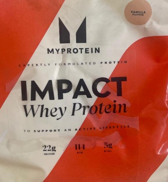 Фото - Impact whey protein vanilla flavour Myprotein