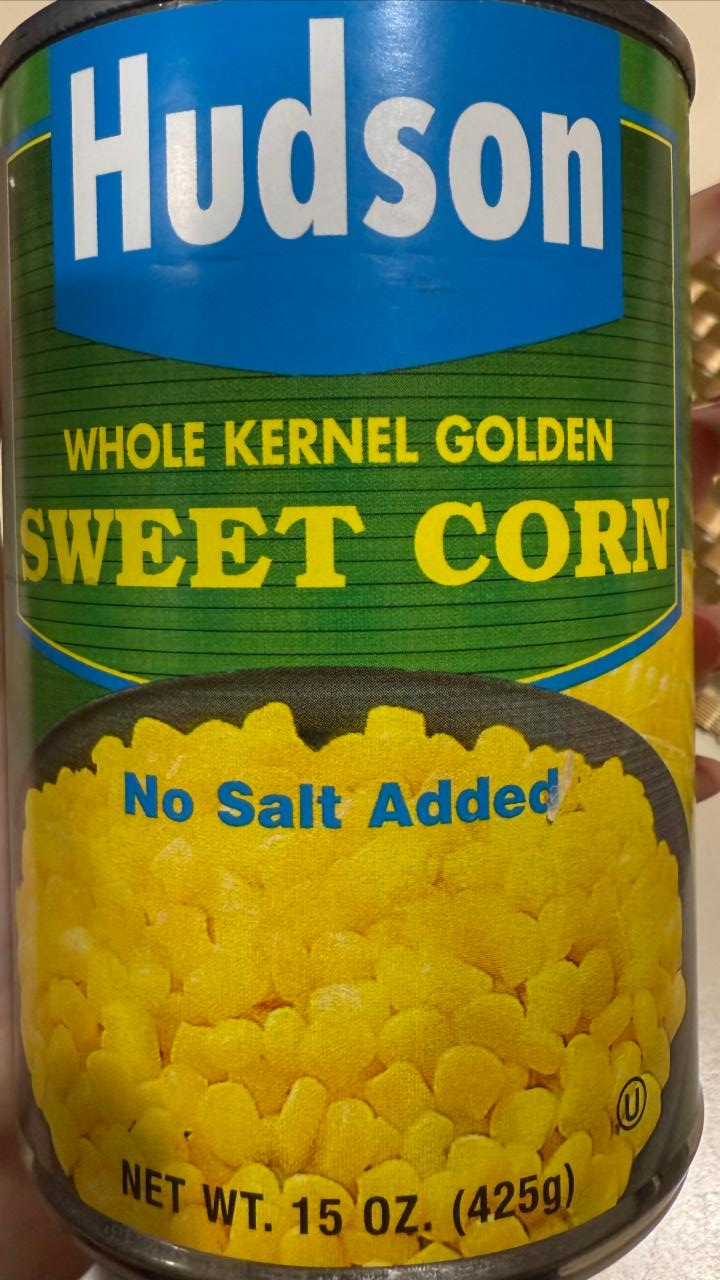 Фото - Whole kernel golden sweet corn no salt added Hudson