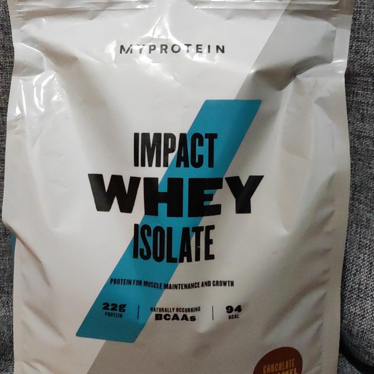 Фото - Impact Whey Isolate Chocolate Caramel MyProtein