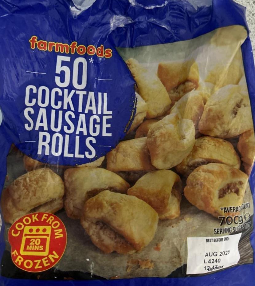 Фото - Cocktail sausage rolls Farmfoods