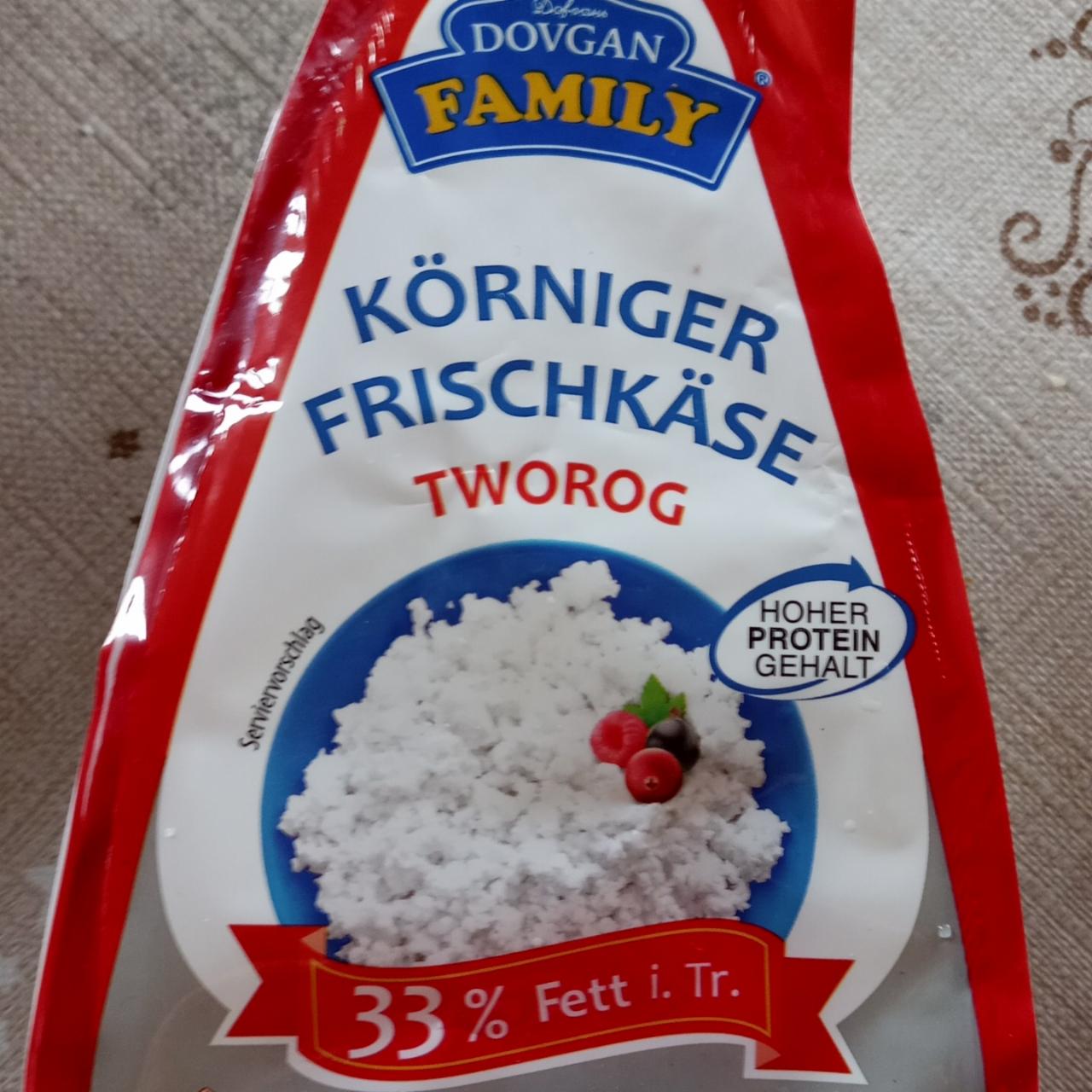 Фото - Körniger frischkäse Tworog 33% Fett Dovgan Family