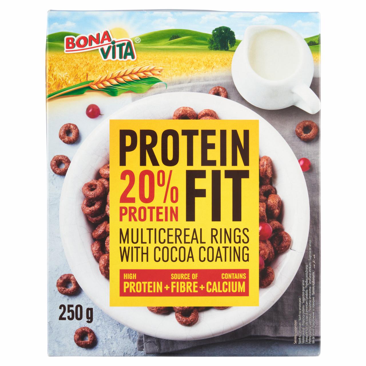 Фото - Protein fit 20% protein multicereal rings with cocoa coating Bonavita