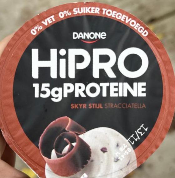 Фото - HiPRO 15g Proteine Skyr Stijl Stracciatella Danone