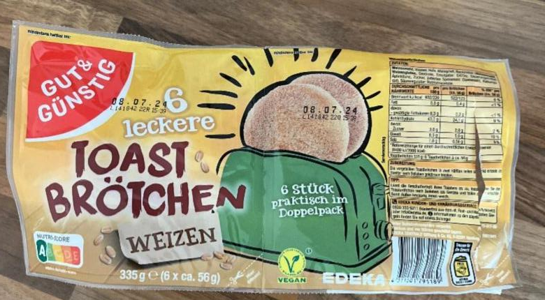 Фото - Weizen Toastbrötchen Gut & Günstig