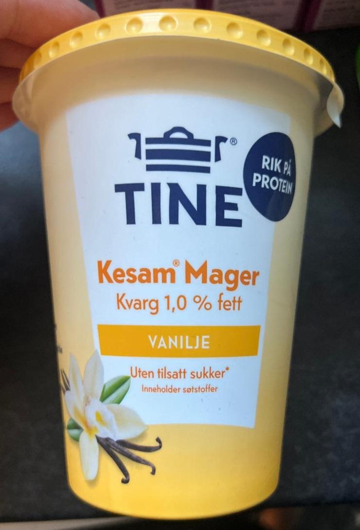 Фото - Kesam Mager vanilje 1% Tine