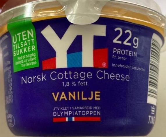 Фото - Norsk cottage cheese 1,8% fett vanilje Tine Yt