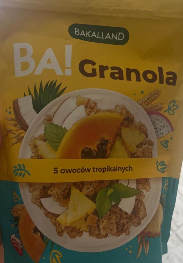 Фото - Granola 5 owoców tropikalnych Bakalland Ba!