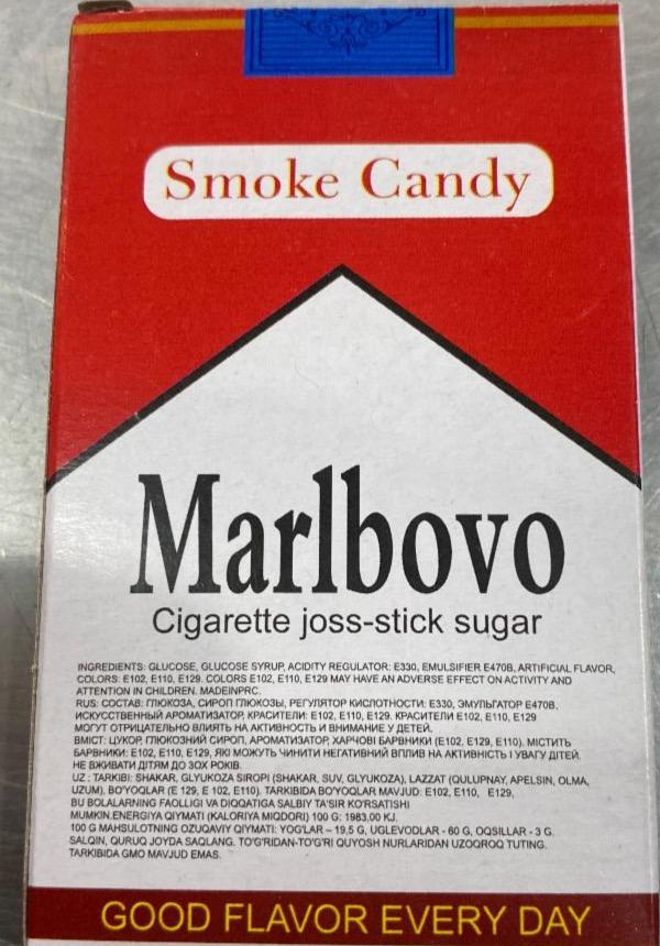 Фото - Marlbovo smoke candy cigarette joss-stick sugar Tesco