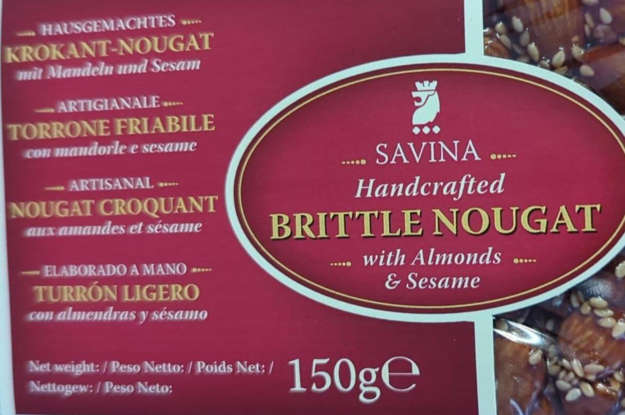 Фото - British nougat handcrafted with almonds and sesame Savina