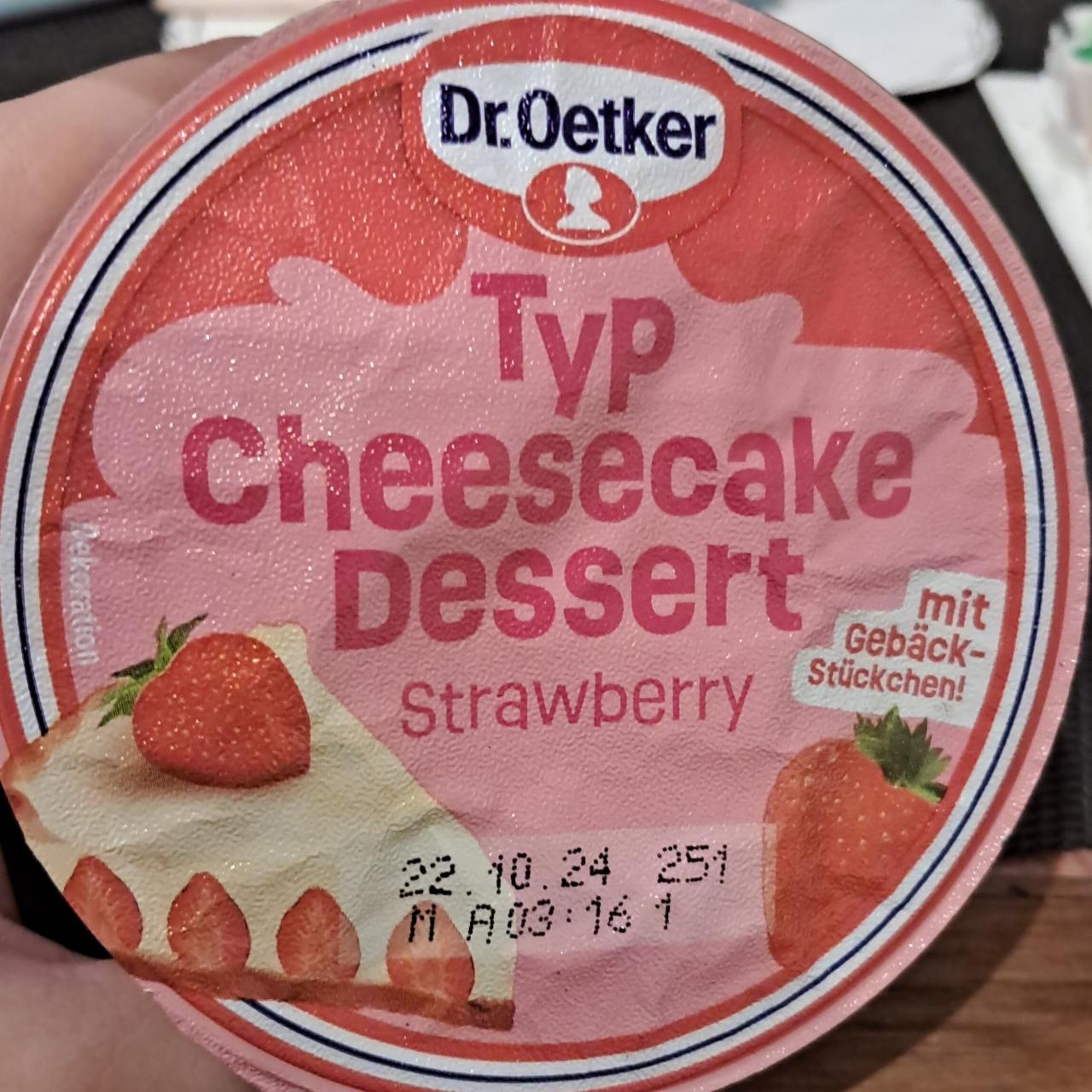 Фото - Typ Cheesecake Desset Strawberry Dr.Oetker