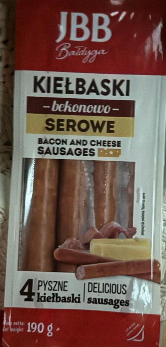 Фото - Kiełbaski bekonowo Serowe Bacon and cheese Sausages JBB Bałdyga