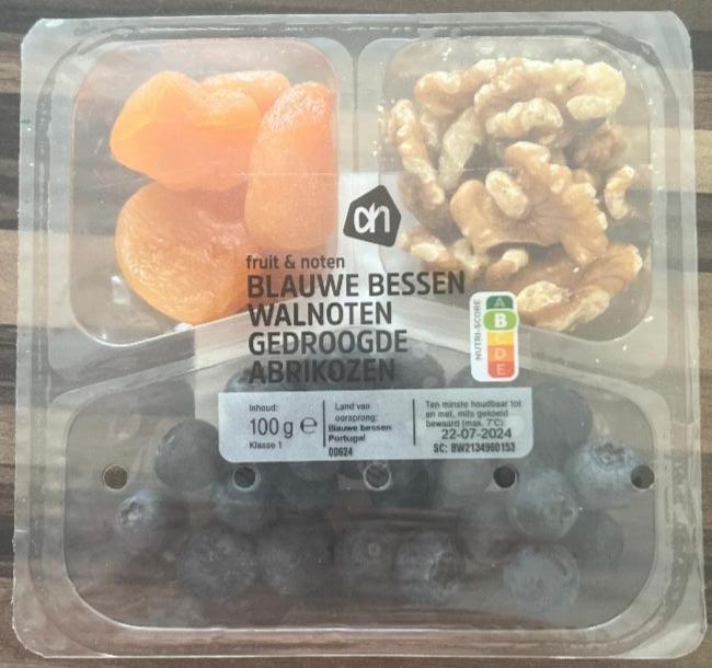 Фото - Fruit & noten blauwe bessen walnoot gedroogde abrikoos Albert Heijn