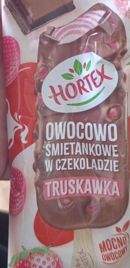 Фото - Owocowo smietankowe w czekoladzie Truskawka Hortex