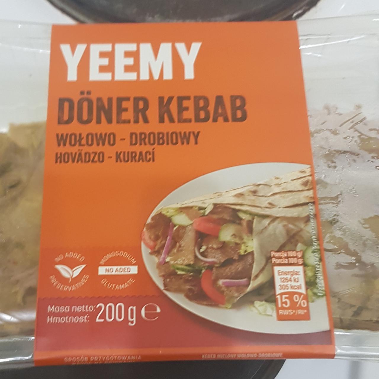 Фото - Döner kebab wołowo drobiowy Yeemy