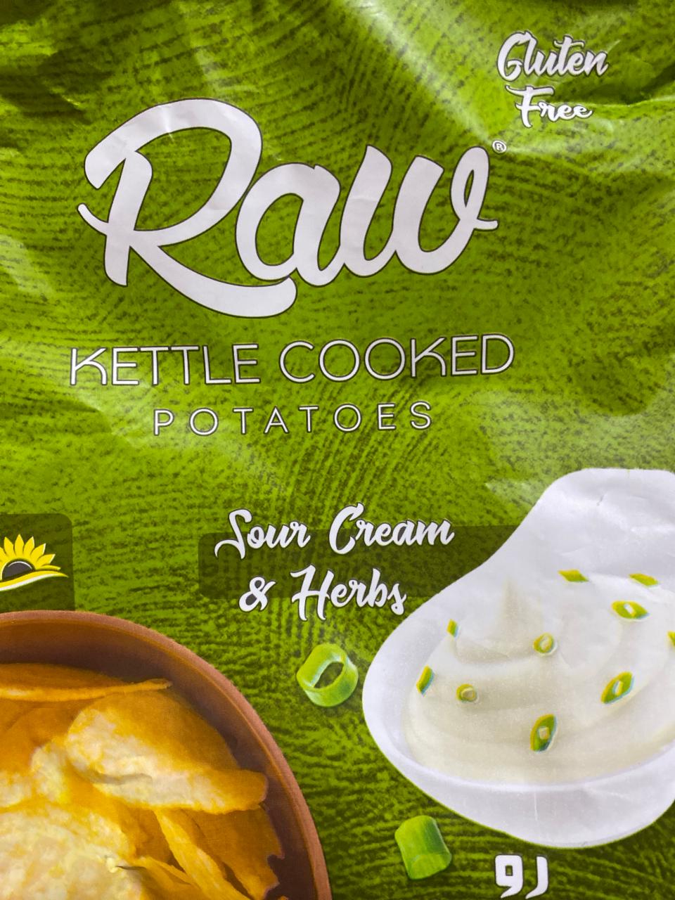 Фото - Kettle Potato Chips Cream & Herbs Raw