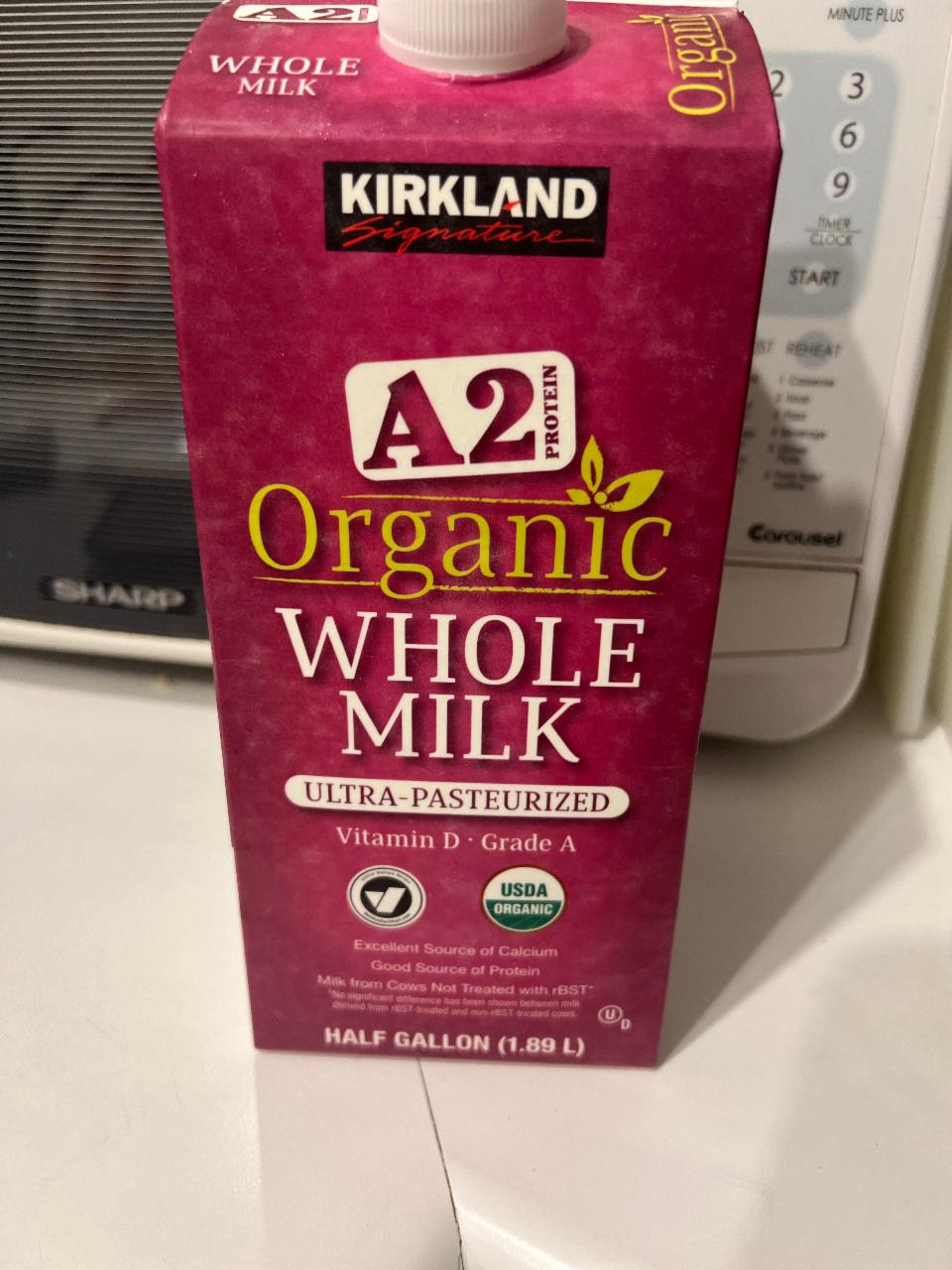 Фото - Молоко Organic Whole Milk Kirkland