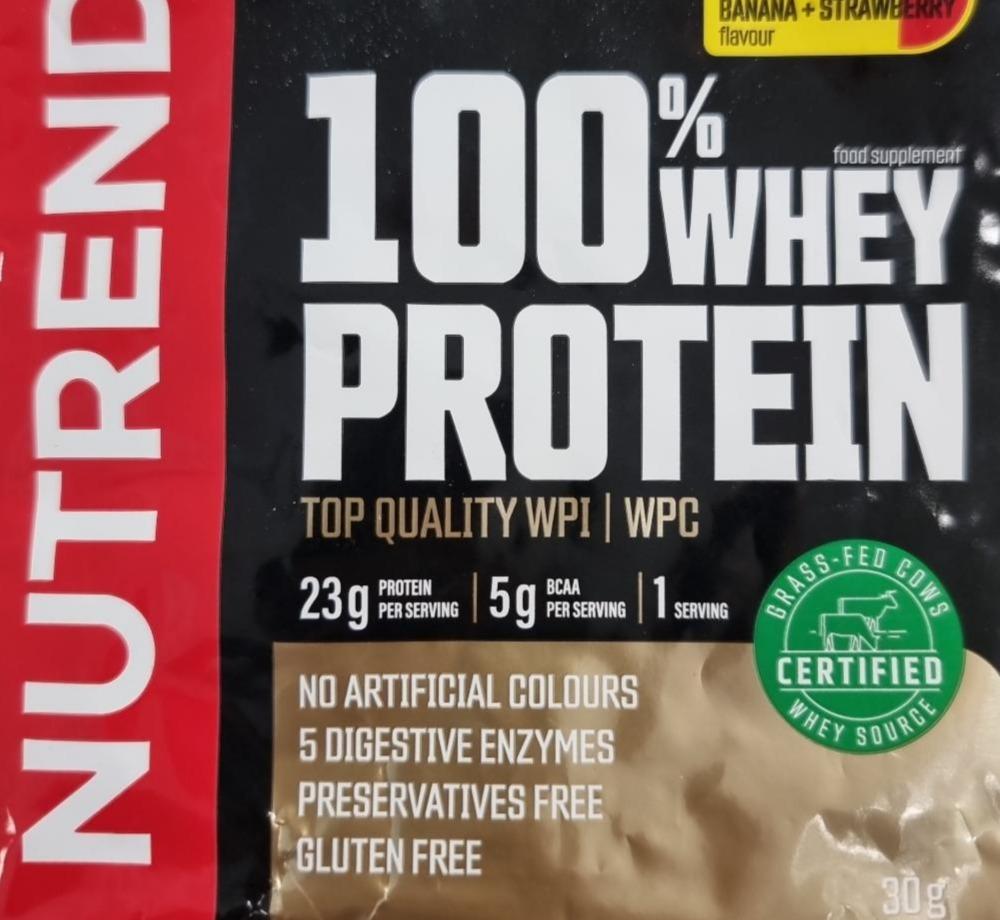 Фото - 100% Whey Protein banana-strawberry Nutrend