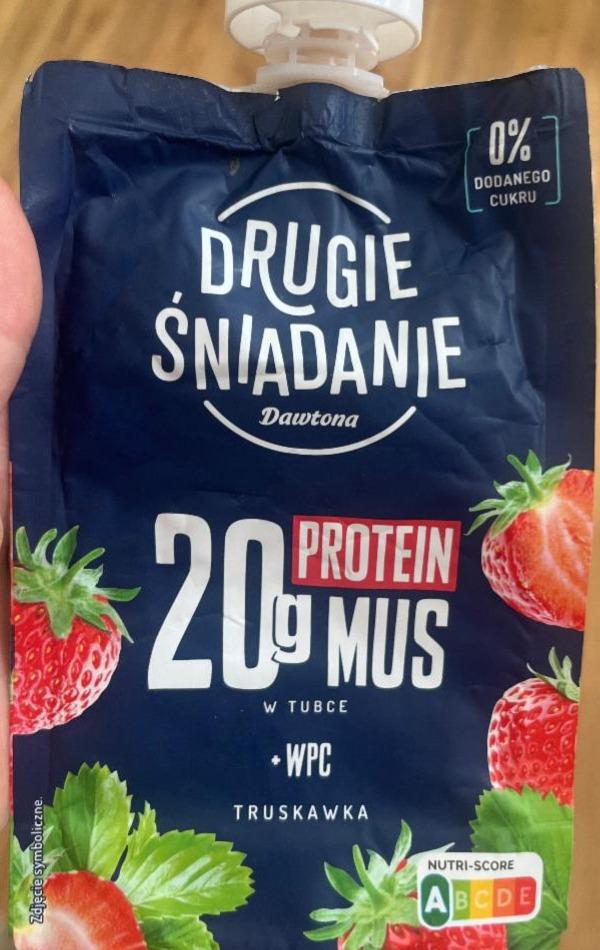 Фото - Drugie śniadanie 20g protein mus w tubce truskavka Dawtona