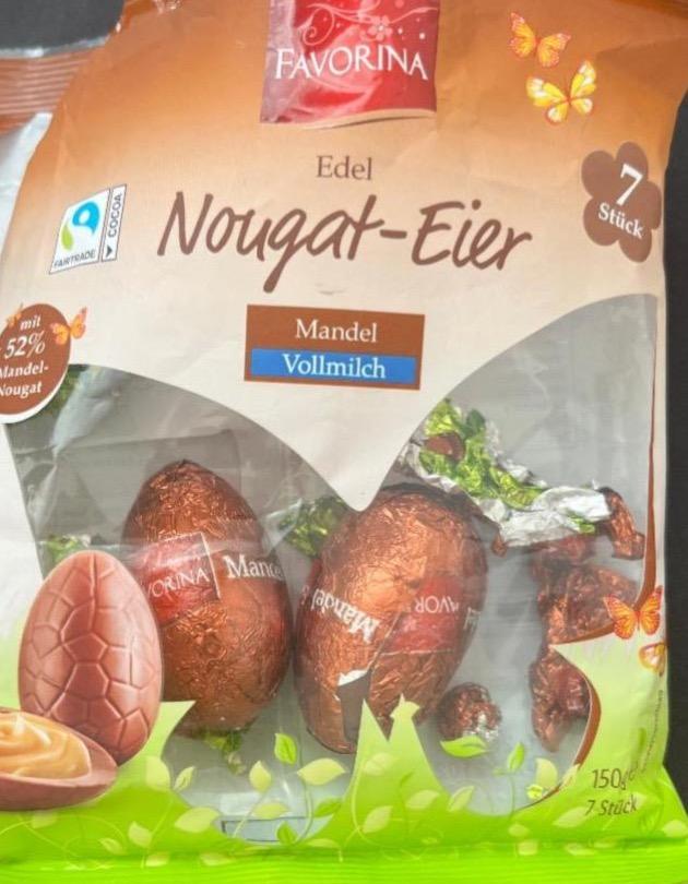 Фото - Edel nougat-eier mandel vollmilch Favorina