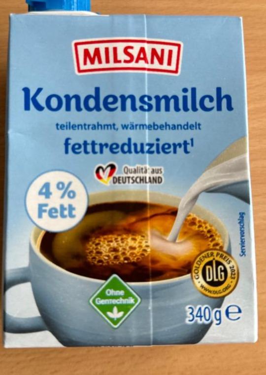 Фото - Kondensmilch fettreduziert 4% Fett Milsani