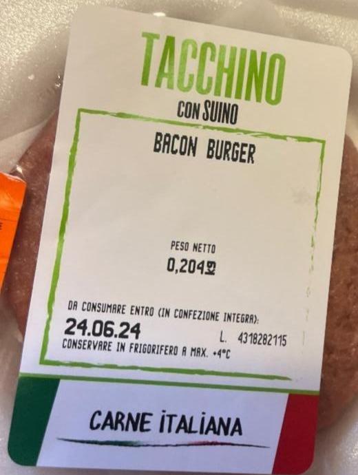 Фото - Tacchino con suino bяcon burger Lidl