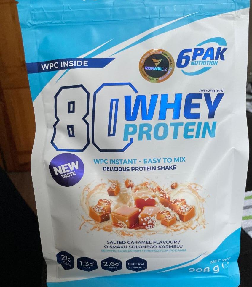 Фото - Протеїн 80 Whey Protein Salted Caramel 6Pak Nutrition