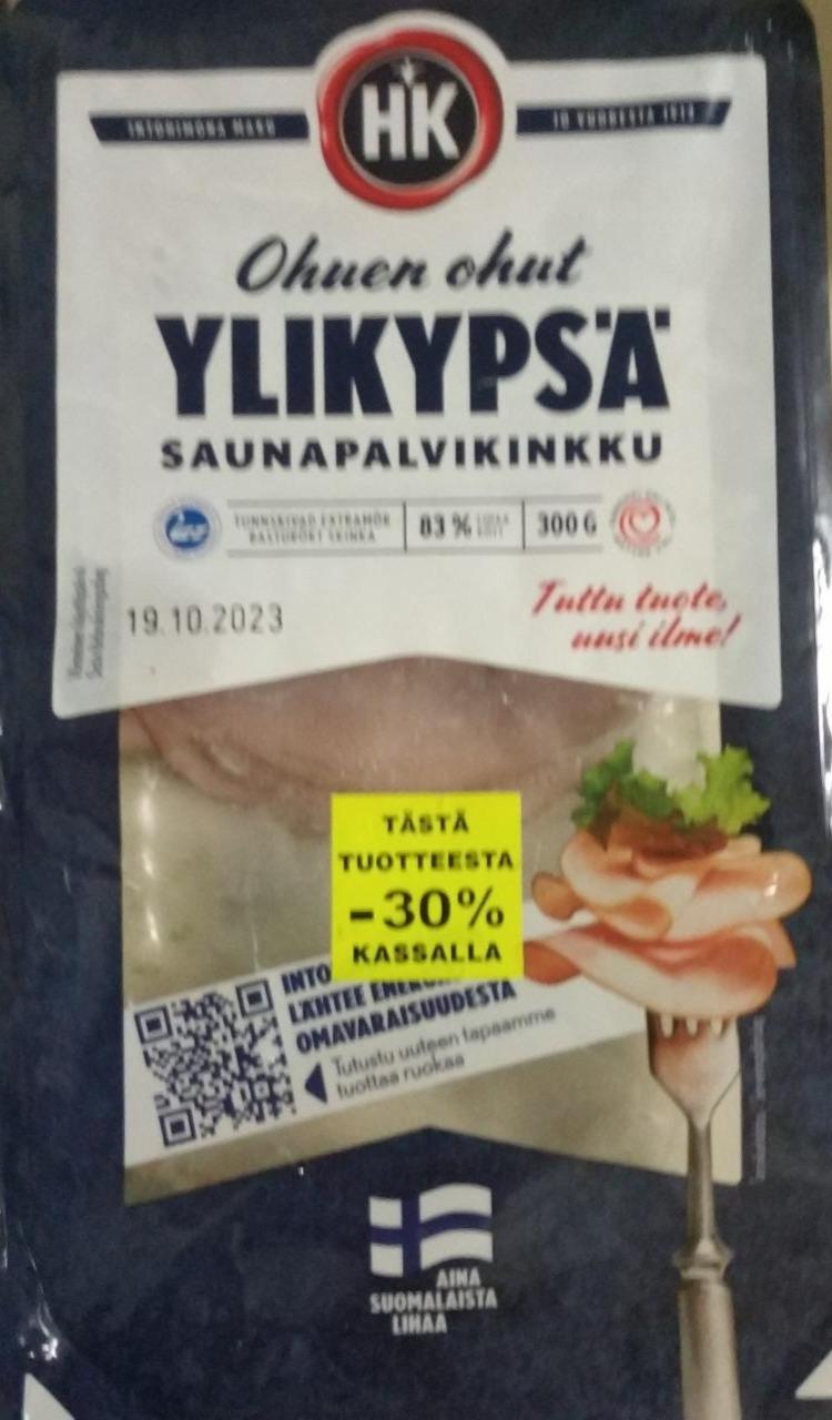 Фото - Ohuen Ohut Ylikypsä Saunapalvikinkku HK