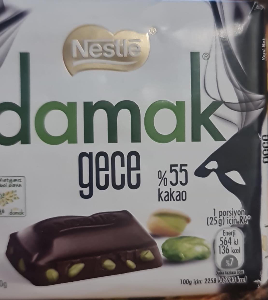 Фото - Damak gece 55% kakao Nestlé