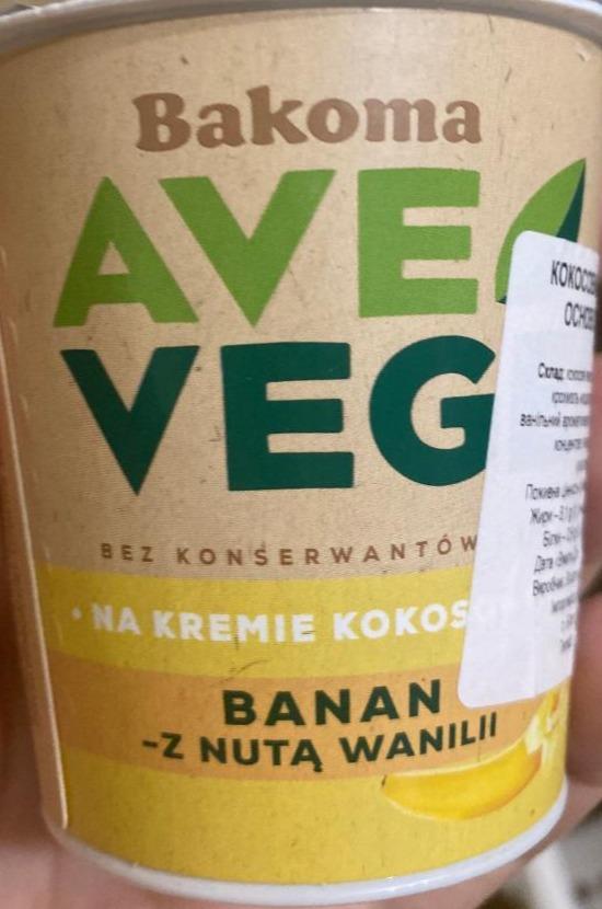 Фото - Кокосовий продукт Ave Vege на рослинній основі з бананом та вільним смаком Bakoma