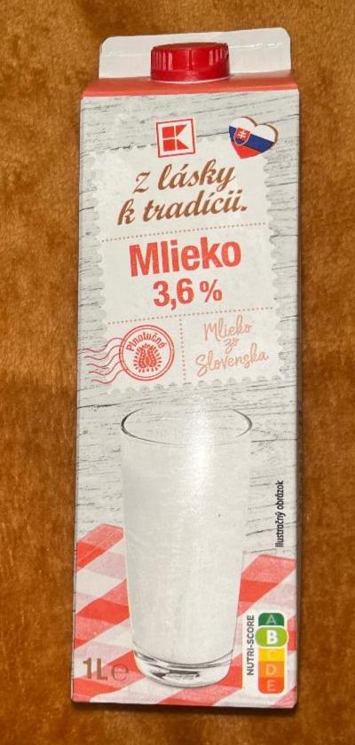 Фото - Mlieko 3.6% Kaufland