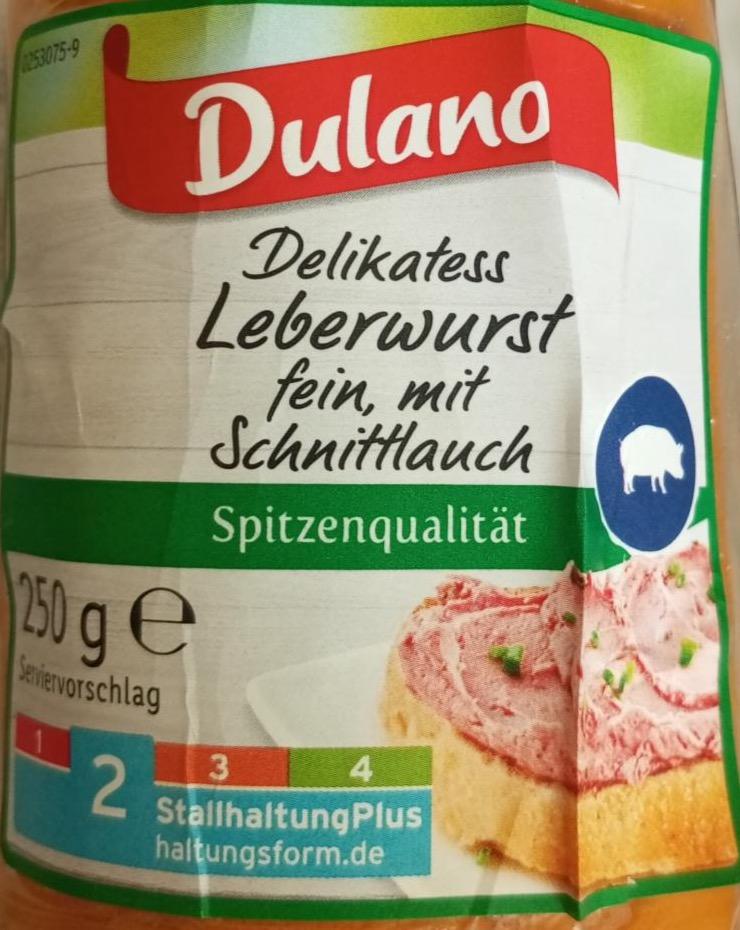 Фото - Delikatess leberwurst fein, mit schnittlauch Dulano