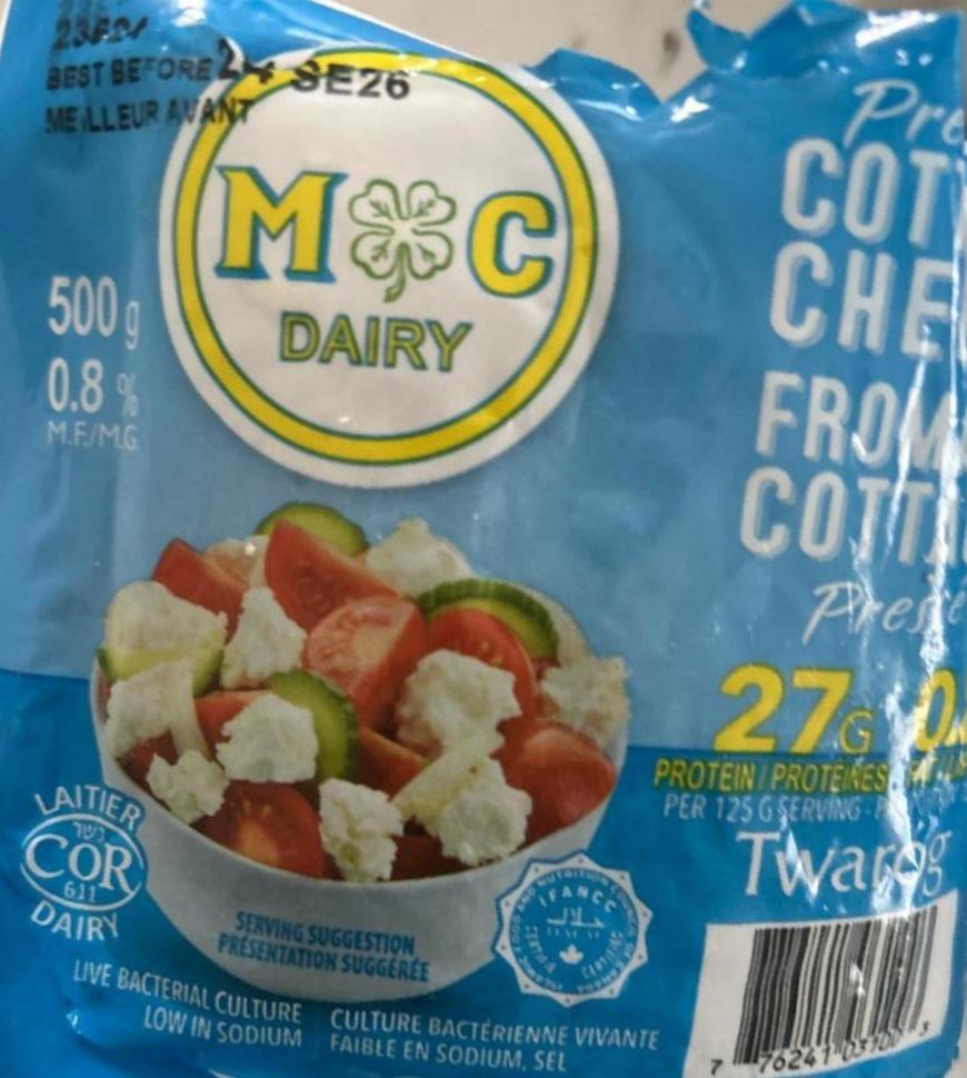 Фото - Pressed cottage cheese Mc Dairy