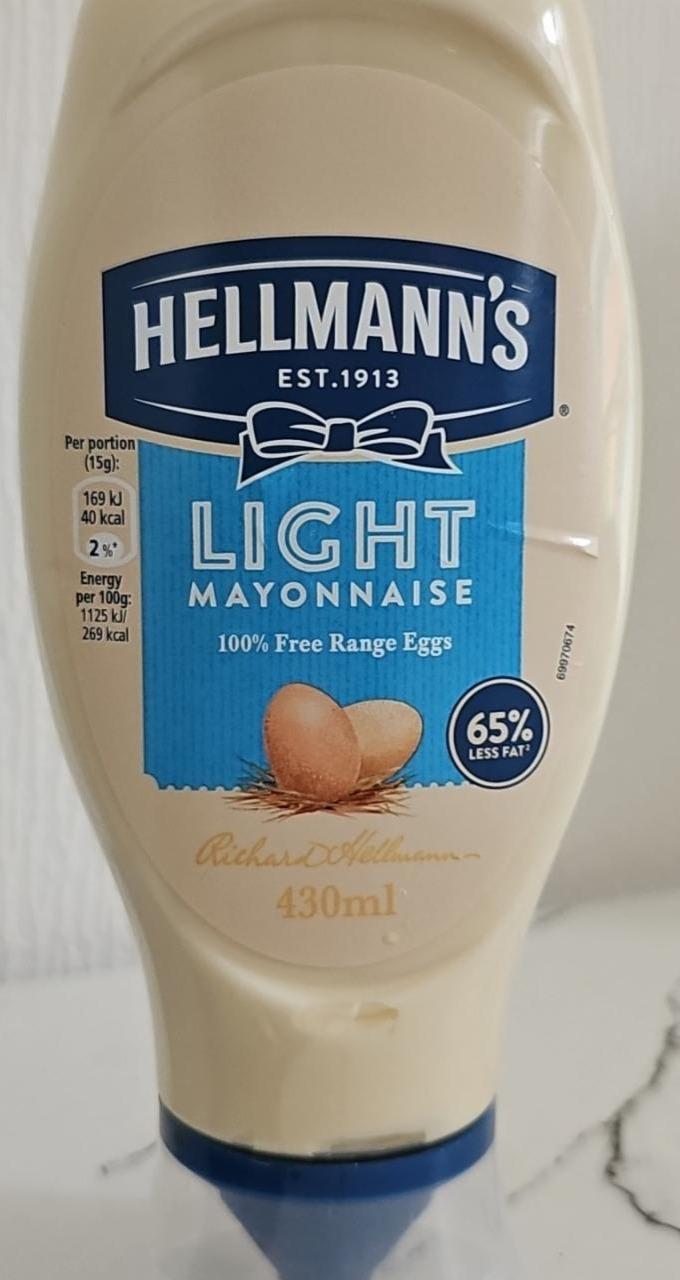 Фото - Light Mayonnaise Hellmann's