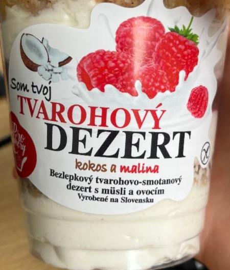 Фото - Tvarohovy dezert kokos a malina Som Tvoj