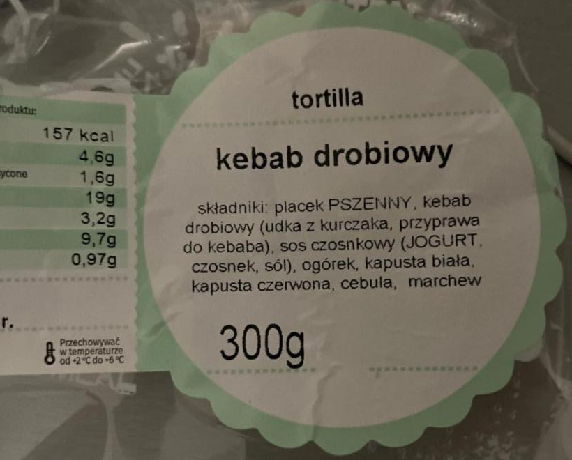 Фото - Tortilla kebab drobiowy Lidl