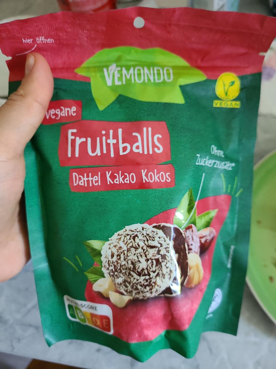 Фото - Vegane fruitballs Vemondo