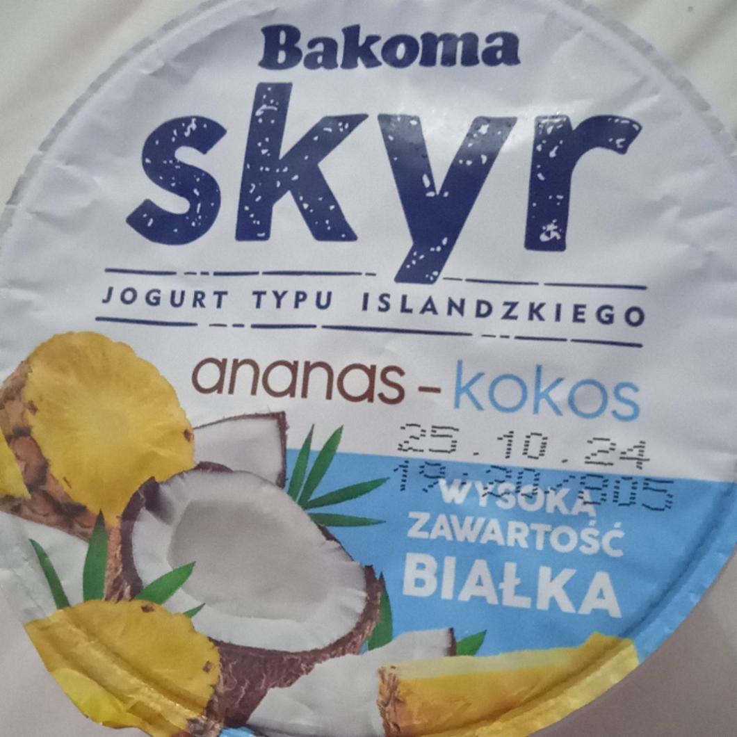 Фото - Skyr ananas kokos Bakoma