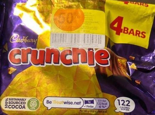 Фото - Батончик Crunchie з хрусткою карамеллю Cadbury