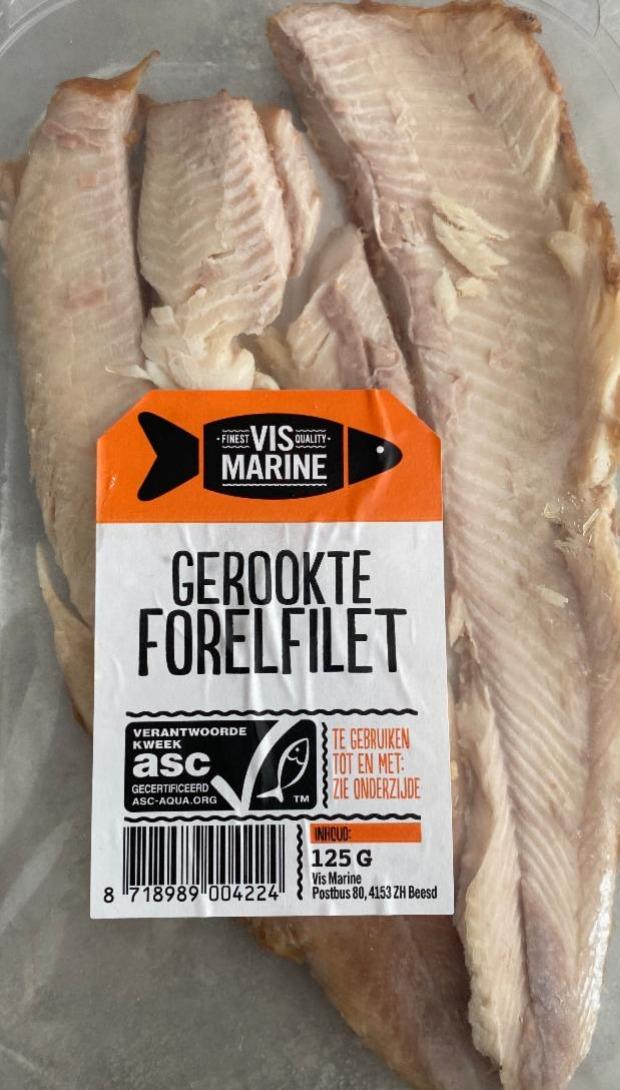 Фото - Forelfilet gerookt tray Vis Marine