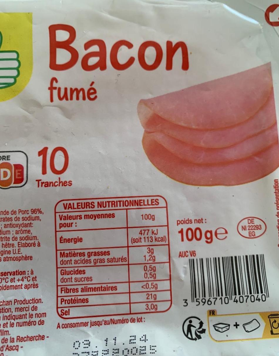 Фото - Bacon fumé Auchan