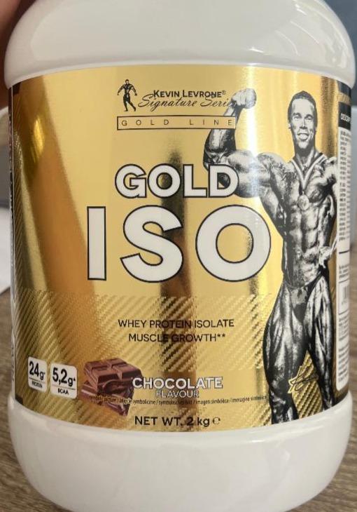 Фото - Ізолят протеїну Gold Iso Whey Protein Chocolate Kevin Levrone