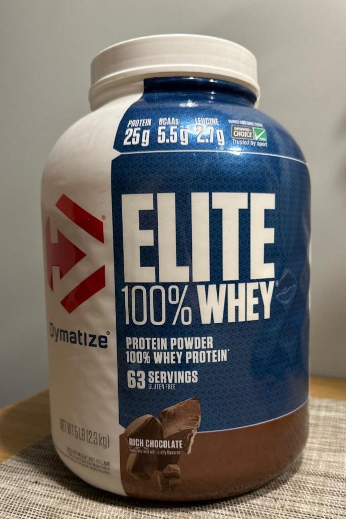 Фото - Протеїн 100% Elite Whey Protein Powder Rich Chocolate Dymatize