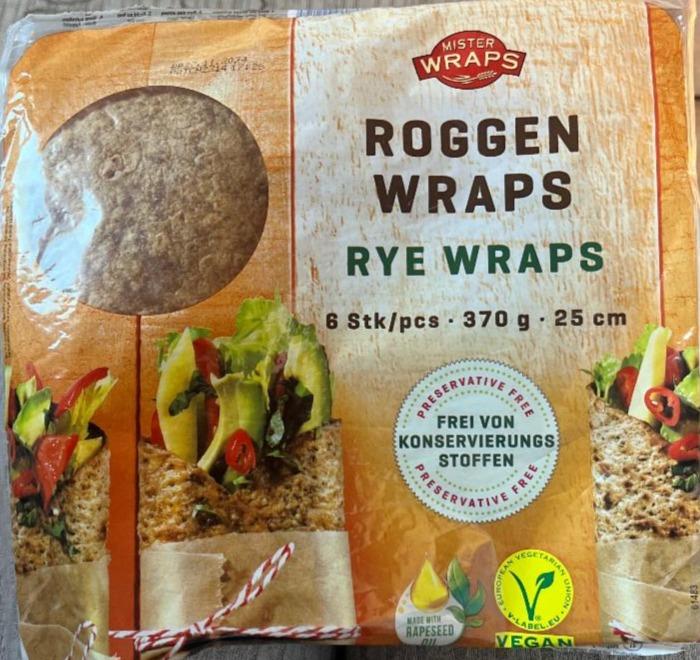 Фото - Лаваш цільнозірновий Roggen Rye Wraps Mister Wraps