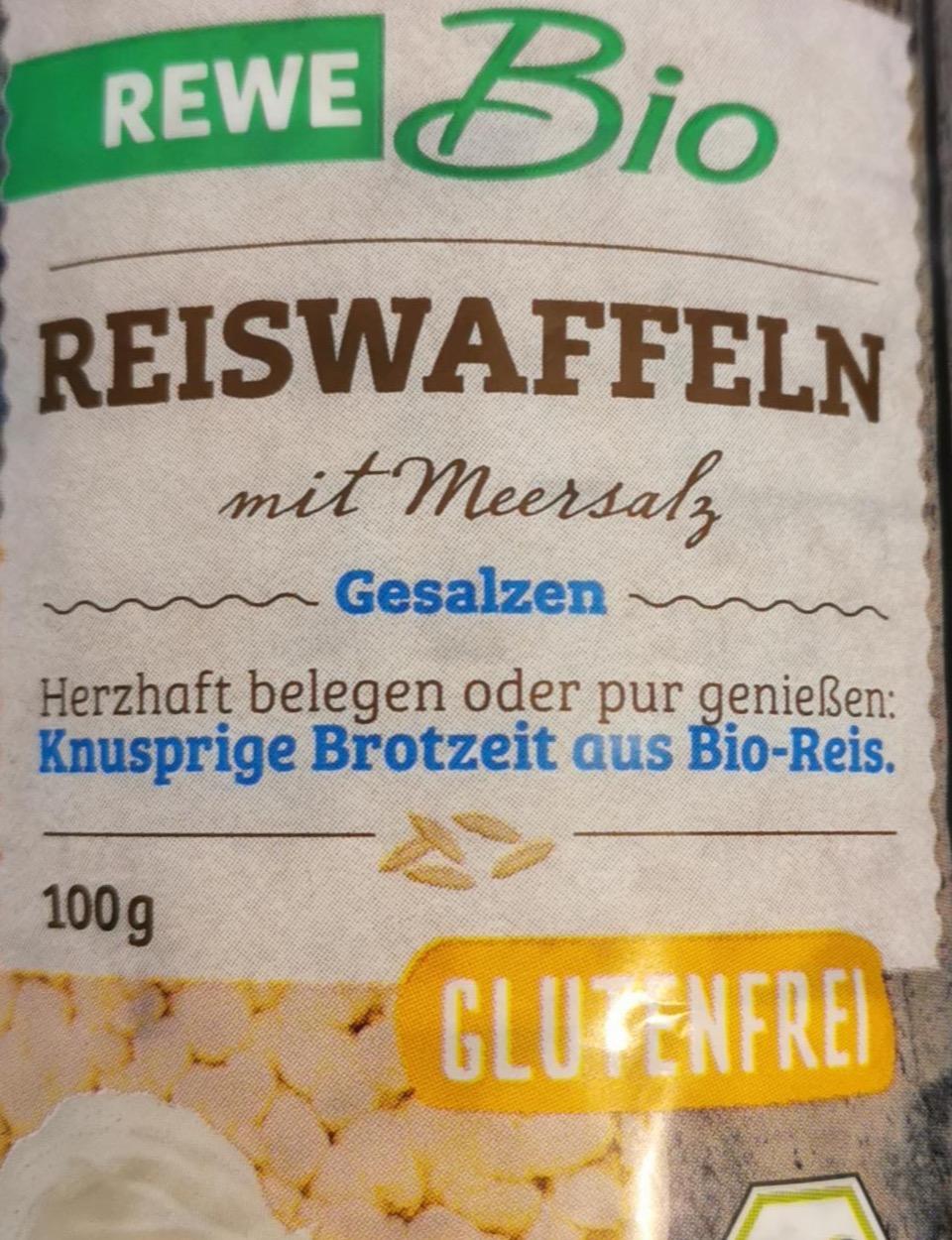 Фото - Reiswaffeln mit meersalz gesalzen Rewe bio