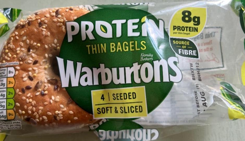 Фото - Protein thin bagels Warburtons