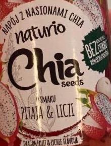 Фото - Napój z nasionami chia seeds o smaku pitaja i liczi Naturio