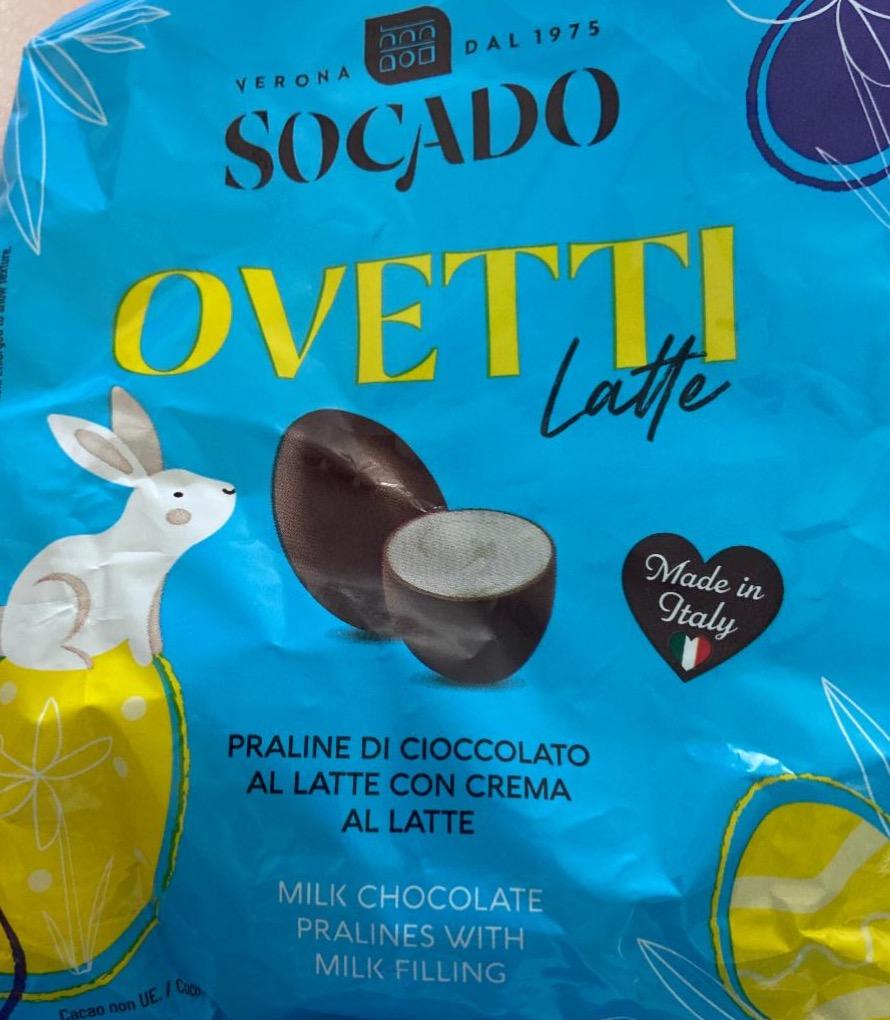 Фото - Ovetti milk chocolate pralines with milk filling Socado