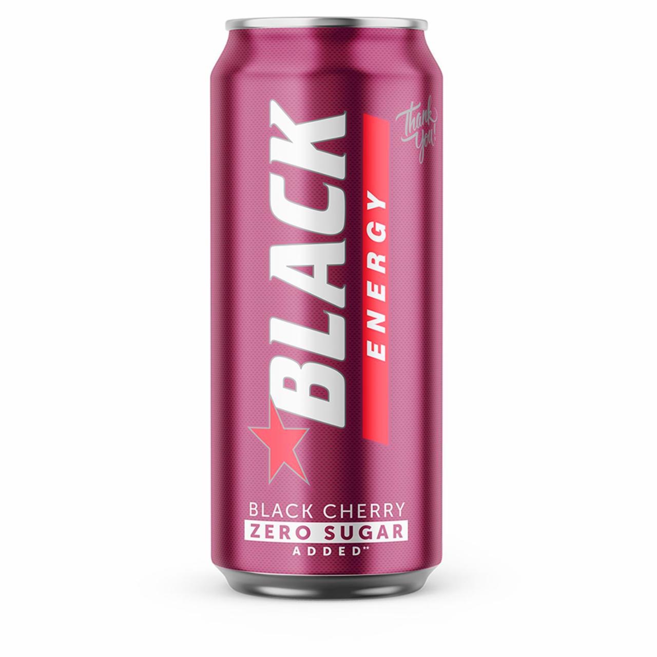 Фото - Напій енергетичний без цукру Black Cherry Black Energy