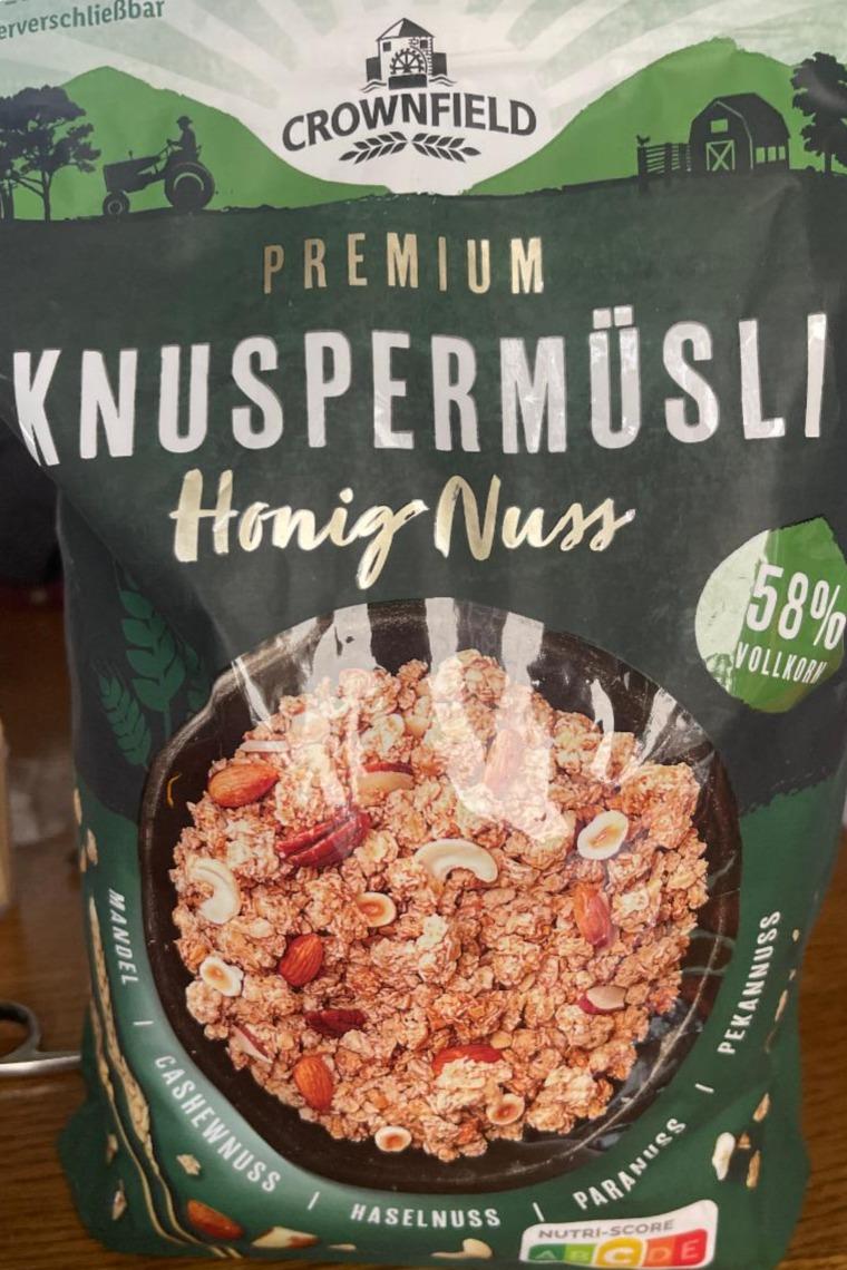 Фото - Premium knuspermusli honig nuss Crownfield